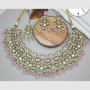 Manisha Jewellery Gold Plated Kundan Stone And Pearls  Necklace Set