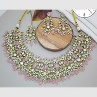 Manisha Jewellery Gold Plated Kundan Stone And Pearls  Necklace Set