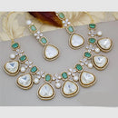 Manisha Jewellery Gold Plated Crystal  Stone  Necklace Set