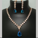Manisha Jewellery Rose Gold Plated Crystal Stone Necklace Set