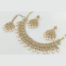 Manisha Jewellery Gold Plated Crystal Stone And Beads Necklace Set