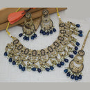 Manisha Jewellery Gold Plated Crystal Stone And Beads Necklace Set