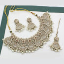 Manisha Jewellery Gold Plated Crystal Stone And Beads Necklace Set