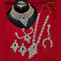 Manisha Jewellery Gold Plated Austrian Stone Bridal Set