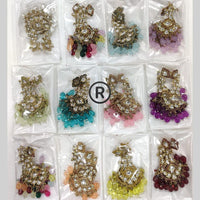 Manisha Jewellery Gold Plated Kundan Stone And Beads Dangler Earrings