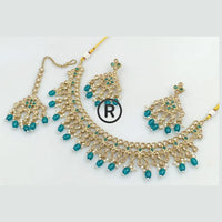 Manisha Jewellery Gold Plated Crystal Stone And Beads Necklace Set