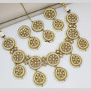 Manisha Jewellery Gold Plated Crystal Stone And Pearls Necklace Set