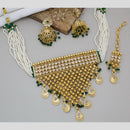 Manisha Jewellery Gold Plated Kundan Stone And Pearls Choker Necklace Set