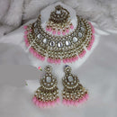 Manisha Jewellery Gold Plated Kundan Stone And Beads Necklace Set