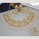 Manisha Jewellery Gold Plated Kundan Stone And Pearls Necklace Set