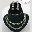 Manisha Jewellery Gold Plated American Diamond Necklace Set