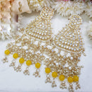 Manisha Jewellery Gold Plated Kundan Stone And Pearls Dangler Earrings