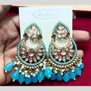 Manisha Jewellery Gold Plated Pota & Kundan Stone Dangler Earrings