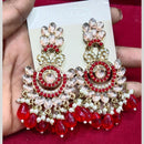 Manisha Jewellery Gold Plated Pota & Kundan Stone Dangler Earrings