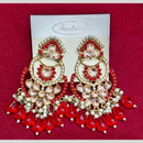 Manisha Jewellery Gold Plated Pota & Kundan Stone Dangler Earrings