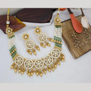 Manisha Jewellery Gold Plated Kundan Stone Necklace Set