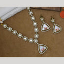 Manisha Jewellery Gold Plated Crystal Stone Necklace Set