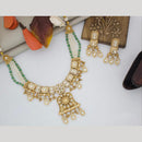 Manisha Jewellery Gold Plated Kundan Stone Necklace Set