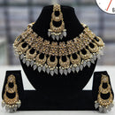 Manisha Jewellery Gold Plated Crystal Stone And Beads Necklace Set