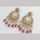 Manisha Jewellery Gold Plated Crystal Stone And Pearls Dangler Earrings