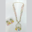 Manisha Jewellery Gold Plated Austrian Stone And Beads Necklace Set