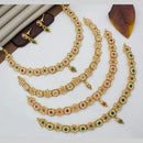 Manisha Jewellery Gold Plated Pota Stone And Beads Necklace Set