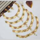 Manisha Jewellery Gold Plated Pota Stone And Beads Necklace Set