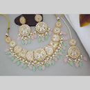 Manisha Jewellery Gold Plated Kundan Stone And Beads Necklace Set