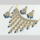 Manisha Jewellery Gold Plated Crystal Stone And Pearls Necklace Set