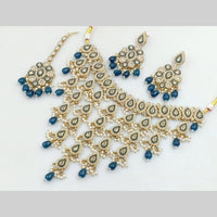Manisha Jewellery Gold Plated Crystal Stone And Pearls Necklace Set