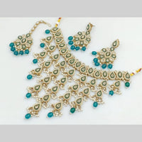 Manisha Jewellery Gold Plated Crystal Stone And Pearls Necklace Set