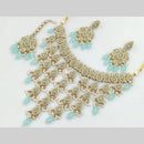 Manisha Jewellery Gold Plated Crystal Stone And Pearls Necklace Set