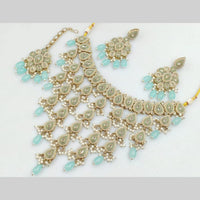 Manisha Jewellery Gold Plated Crystal Stone And Pearls Necklace Set