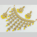 Manisha Jewellery Gold Plated Crystal Stone And Pearls Necklace Set