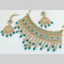 Manisha Jewellery Gold Plated Crystal Stone And Pearls Necklace Set