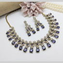 Manisha Jewellery Gold Plated American Diamond Necklace Set