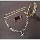 Manisha Jewellery Gold Plated Austrian Stone Combo Set