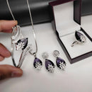 Manisha Jewellery Silver Plated American Diamond  Combo Set