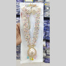 Manisha Jewellery Gold Plated Kundan Stone And Meenakari Long Necklace Set