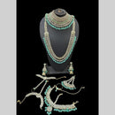 Manisha Jewellery Gold Plated Crystal Stone Bridal Necklace Set