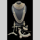 Manisha Jewellery Gold Plated Crystal Stone Bridal Necklace Set