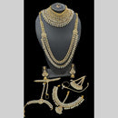 Manisha Jewellery Gold Plated Crystal Stone Bridal Necklace Set