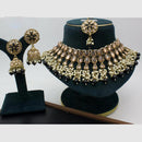 Manisha Jewellery Gold Plated Crystal Stone And Beads Necklace Set