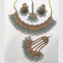 Manisha Jewellery Gold Plated Crystal Stone And Pearls Necklace Set