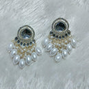 Manisha Jewellery Gold Plated Kundan Stone And Beads Dangler Earrings