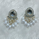 Manisha Jewellery Gold Plated Kundan Stone And Beads Dangler Earrings