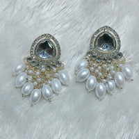 Manisha Jewellery Gold Plated Kundan Stone And Beads Dangler Earrings