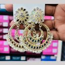 Manisha Jewellery Gold Plated Mirror And Pearls Dangler Earrings