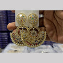 Manisha Jewellery Gold Plated Mirror And Pearls Dangler Earrings