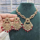 Manisha Jewellery Gold Plated Crystal Stone And Beads Necklace Set
